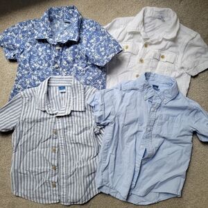 Toddler boys size 3t bundle of short sleeve button up shirts